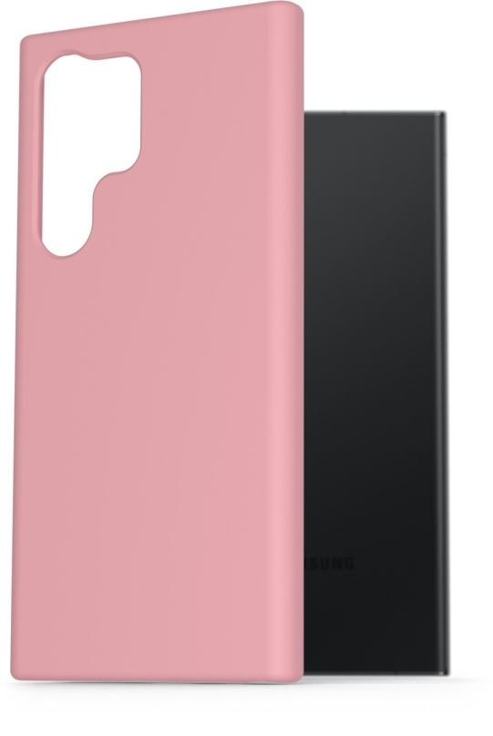 Kryt na mobil AlzaGuard Premium Liquid Silicone Case pro Samsung Galaxy S23 Ultra 5G růžové