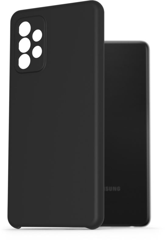 Kryt na mobil AlzaGuard Premium Liquid Silicone Case pro Samsung Galaxy A72 černé