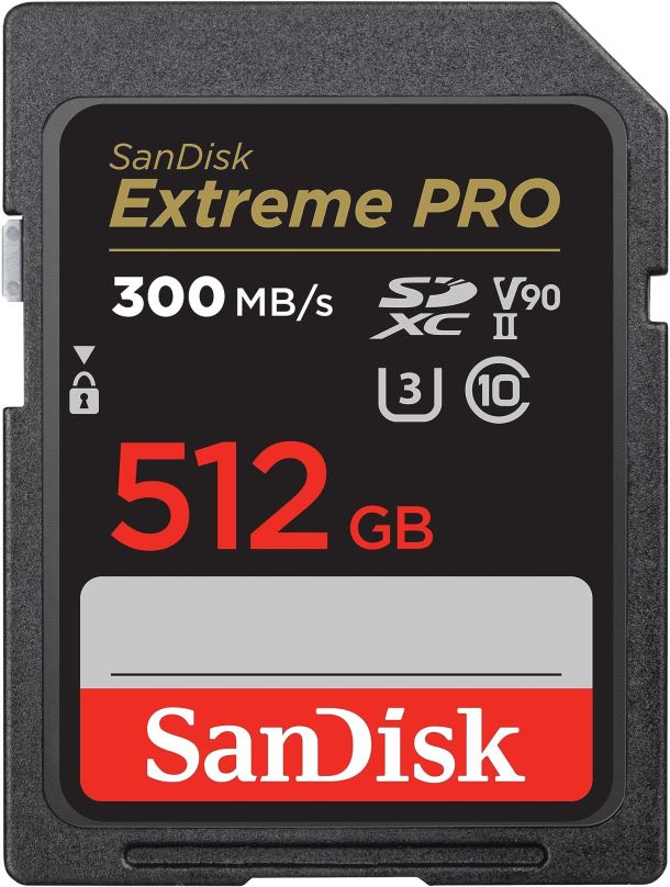 Paměťová karta SanDisk SDXC 512GB Extreme PRO UHS-II