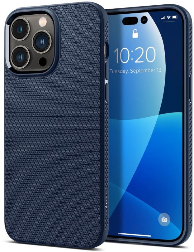 Kryt na mobil Spigen Liquid Air Navy Blue iPhone 14 Pro Max