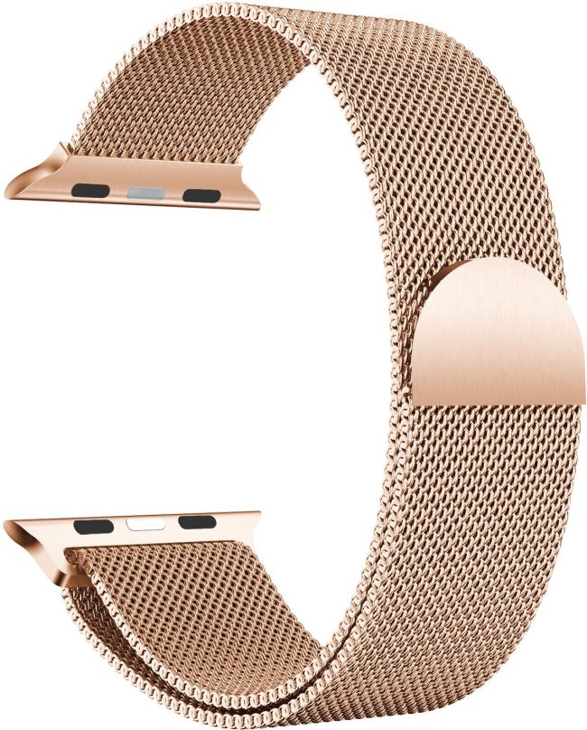 Řemínek Eternico Elegance Milanese pro Apple Watch 42mm / 44mm / 45mm / Ultra 49mm růžovo zlatý