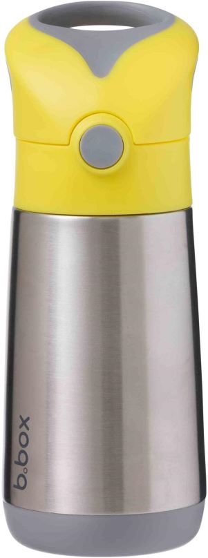Dětská termoska B.Box Termoska na pití s brčkem 350 ml žlutá