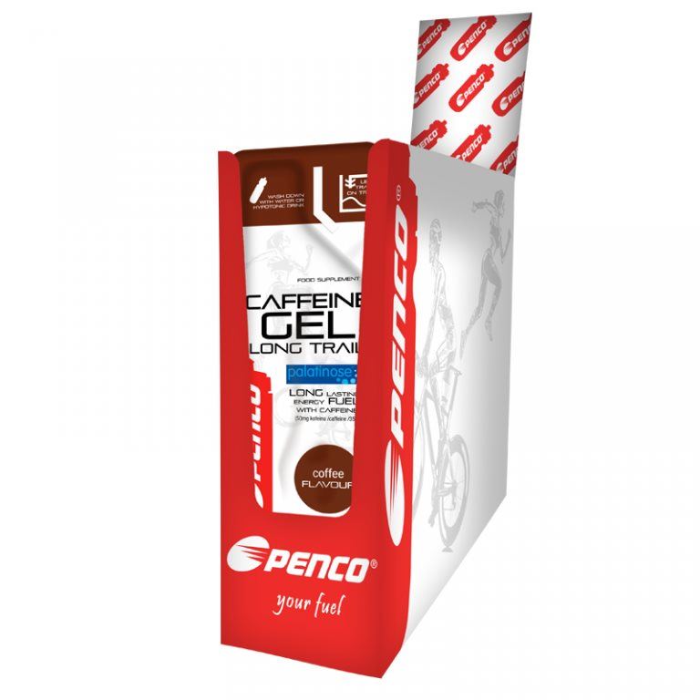 Energetický gel Penco Caffeine gel LONG TRAIL, 35g,káva 25 ks