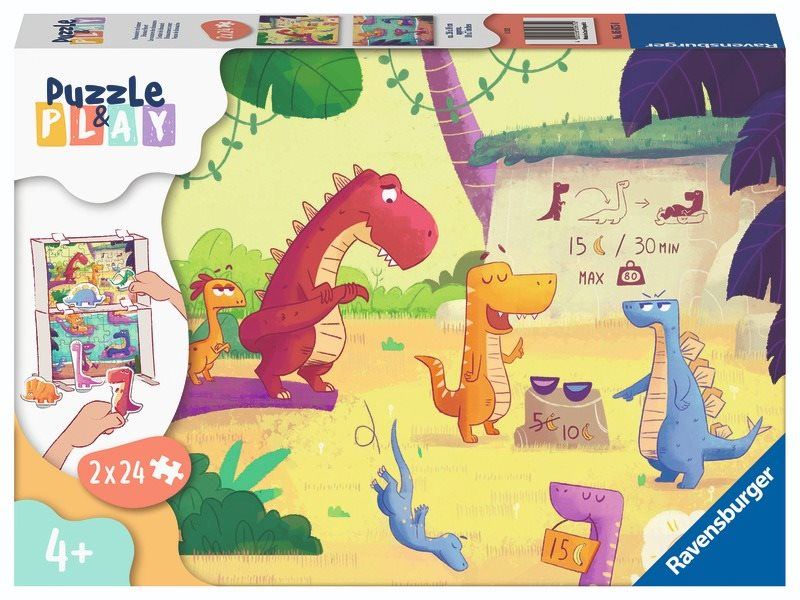 Puzzle Puzzle & Play Dinosaurus 2x24 dílků