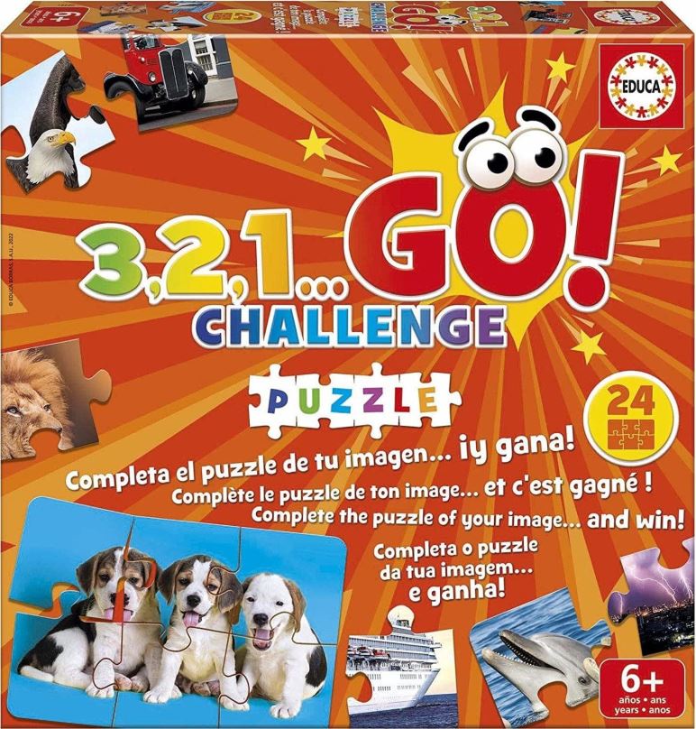 Společenská hra EDUCA Hra 3,2,1… GO! Challenge Puzzle