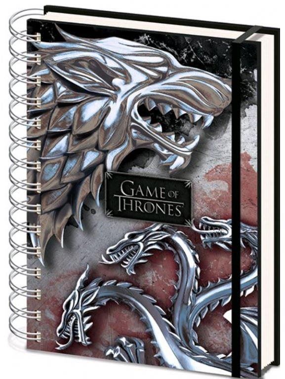 Zápisník Game of Thrones - Stark & Targaryen