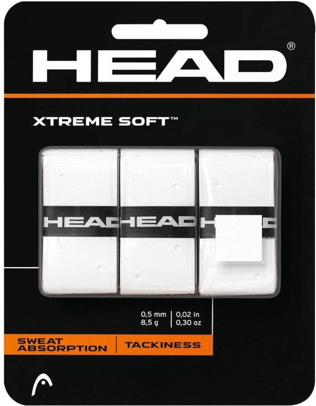 Omotávka na raketu Head Xtreme Soft 3 ks white