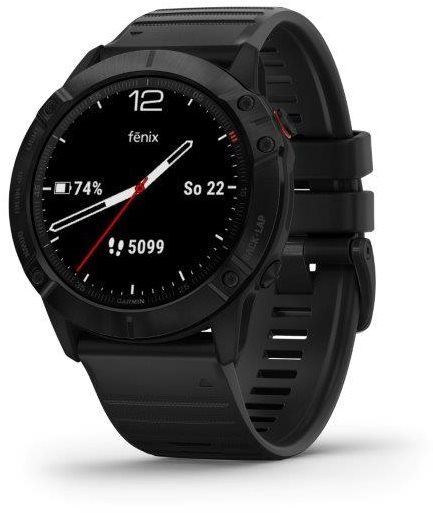 Chytré hodinky Garmin Fenix 6X Pro Glass Black/Black Band