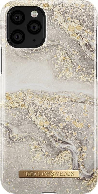 Kryt na mobil iDeal Of Sweden Fashion pro iPhone 11 Pro/XS/X sparle greige marble