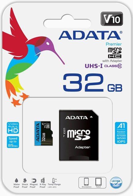 Paměťová karta ADATA Premier MicroSDHC 32GB UHS-I Class 10