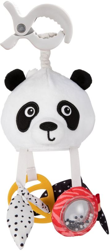 Hračka na kočárek Canpol babies Senzorická závěsná cestovní hračka Panda s klipem BabiesBoo