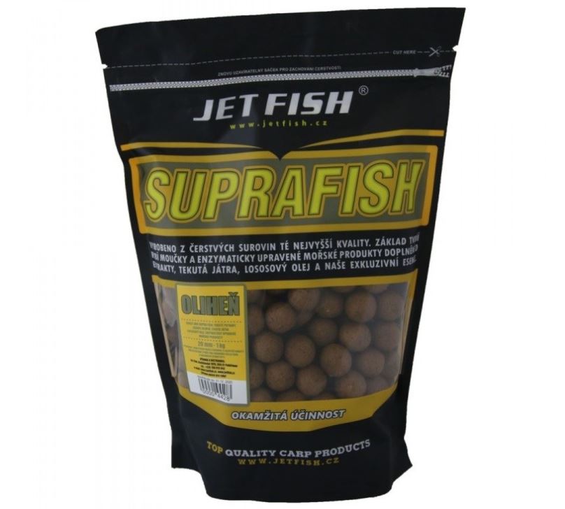 Jet Fish Boilie Suprafish Oliheň 1kg 20mm