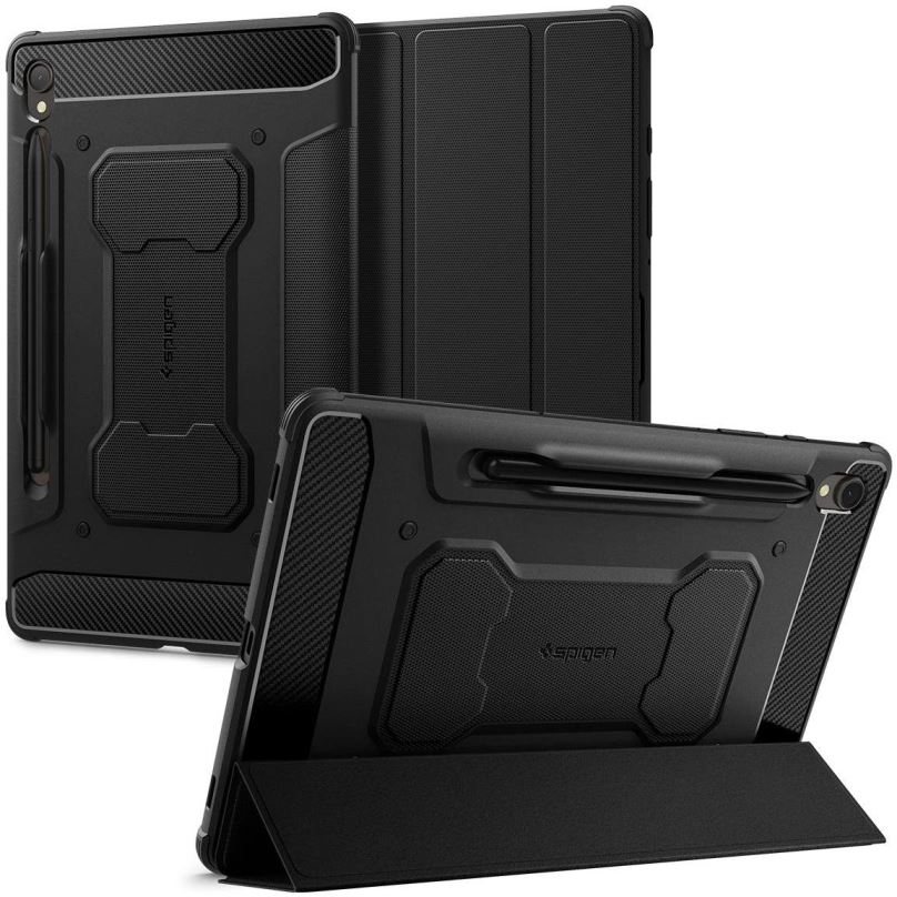 Pouzdro na tablet Spigen Rugged Armor Pro Black Samsung Galaxy Tab S9