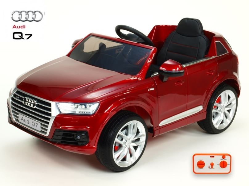 Elektrické auto pro děti Audi Q7, vínová metalí