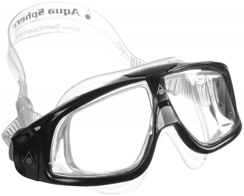 Plavecké brýle Aquasphere Seal 2.0, černá/stříbrná, čirý zorník