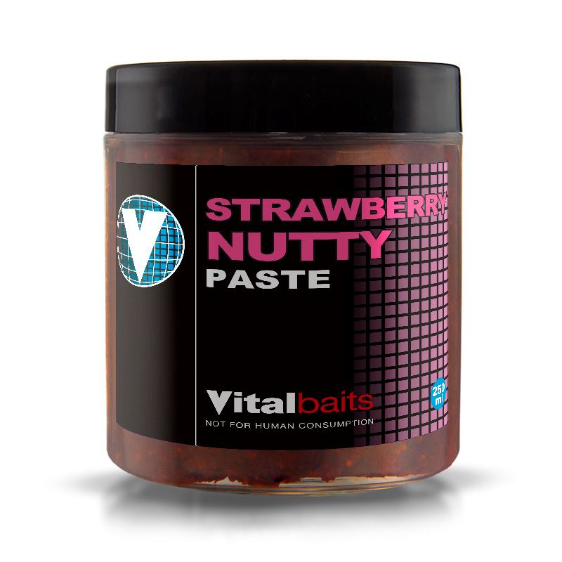 Vitalbaits Těsto Strawberry Nutty Paste 250ml