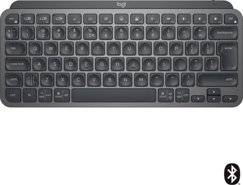 Klávesnice Logitech MX Keys Mini Minimalist Wireless Illuminated Keyboard, Graphite - US INTL