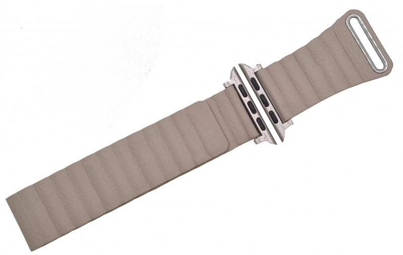 Řemínek Drakero Kožený Elegance pro Apple Watch 42mm / 44mm / 45mm / Ultra 49mm béžový
