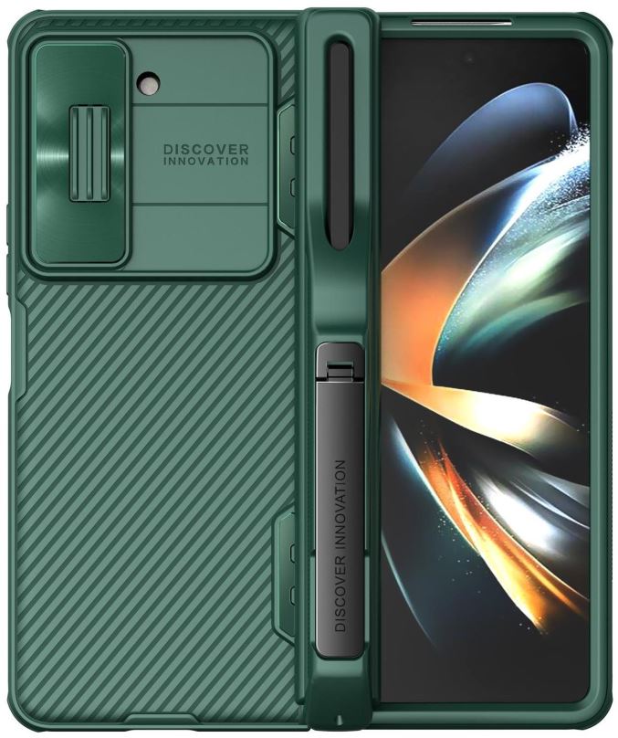 Kryt na mobil Nillkin CamShield FOLD Slot+Stand Zadní Kryt pro Samsung Galaxy Z Fold 5 Deep Green
