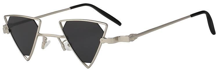 Brýle VeyRey Dámské sluneční brýle steampunk, Aphisus, stříbrná, uni