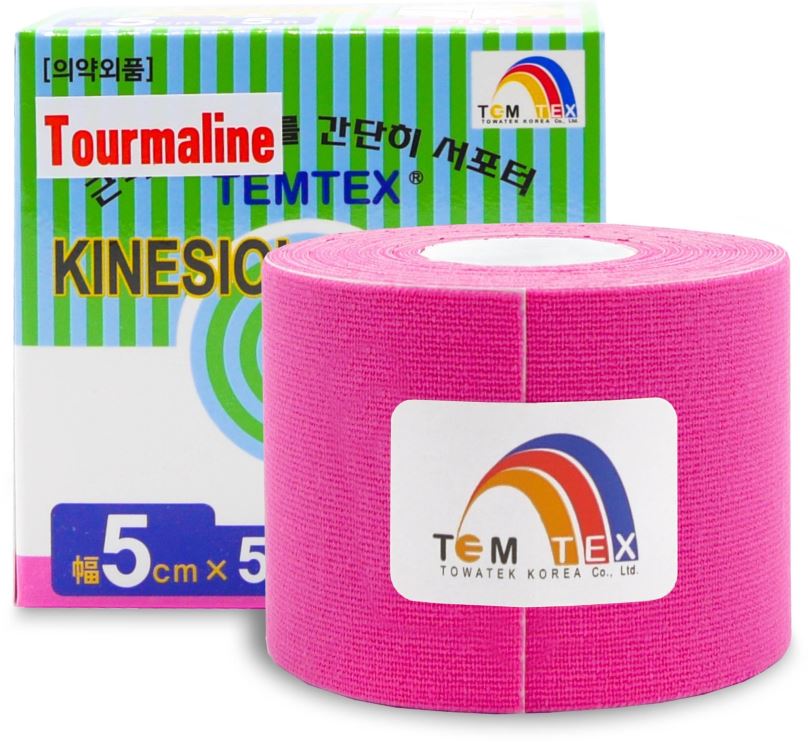 Tejp Temtex tape Tourmaline růžový 5 cm