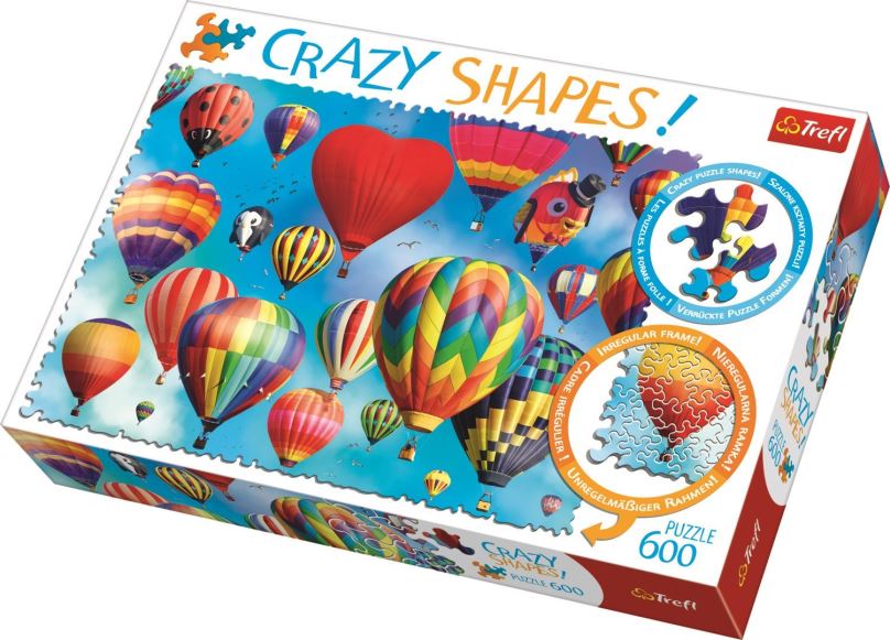 Puzzle Trefl Crazy Shapes puzzle Barevné balony 600 dílků