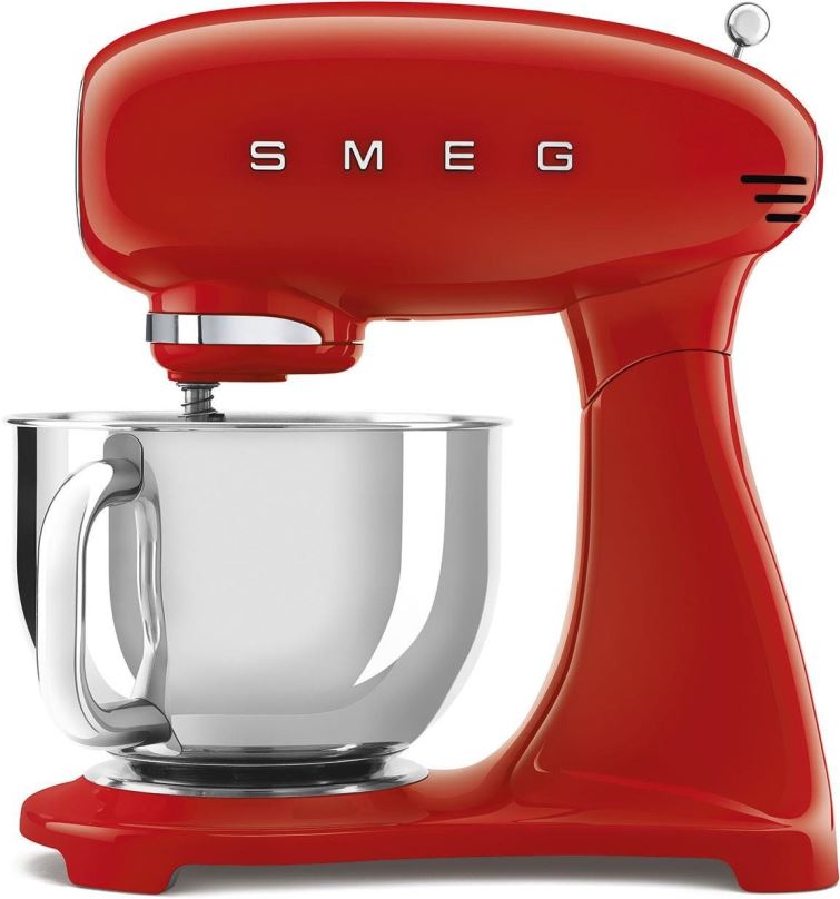 Kuchyňský robot SMEG 50's Retro Style 4,8 l červený, s nerezovou miskou