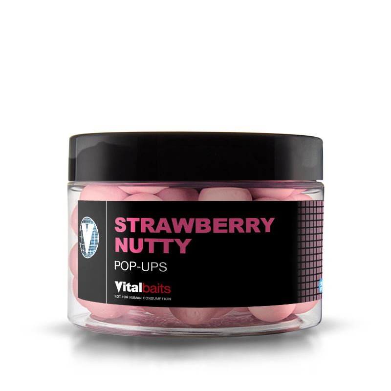 Vitalbaits Pop-Up Strawberry Nutty Washed Out Pink 50g 14mm