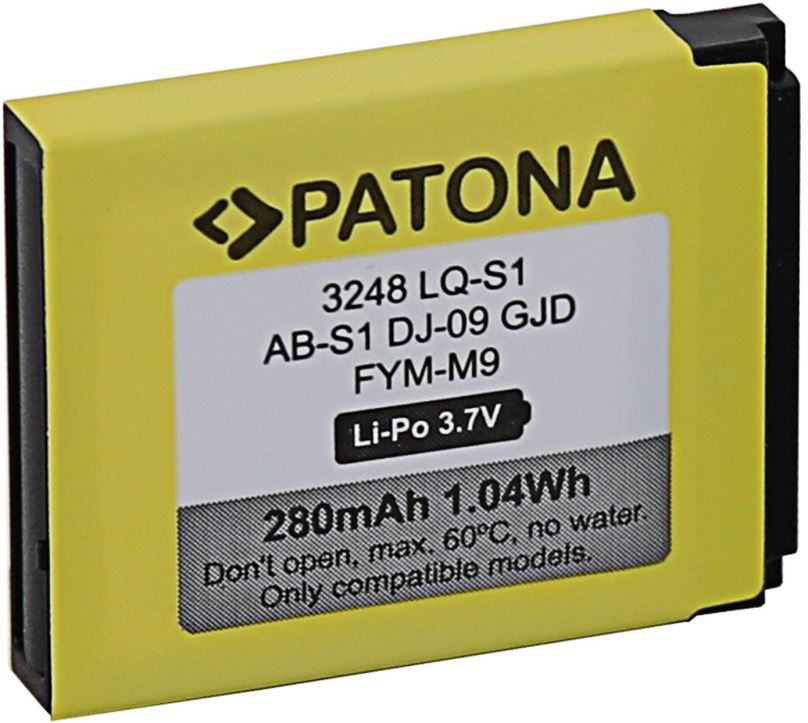 Baterie do chytrých hodinek PATONA pro DZ09, QW09, W8, A1, V8, X6, 280mAh, LQ-S1
