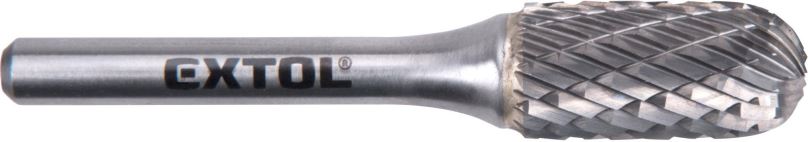 Fréza EXTOL INDUSTRIAL fréza karbidová, válcová s kulovým čelem, pr.12x25mm/stopka 6mm, 8703725