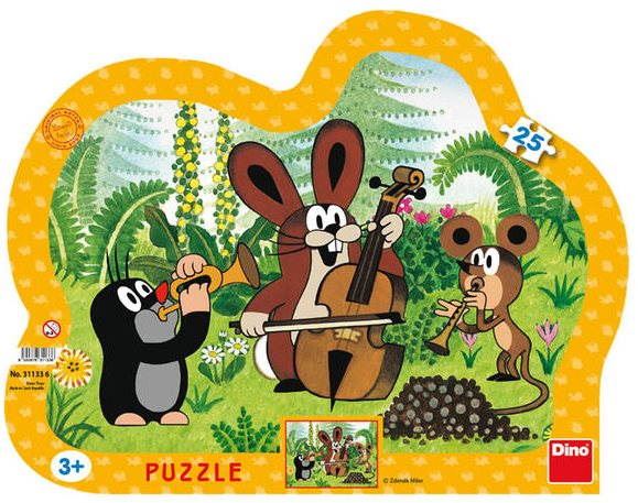 Puzzle Dino Krteček a jeho kamarádi - Muzikant