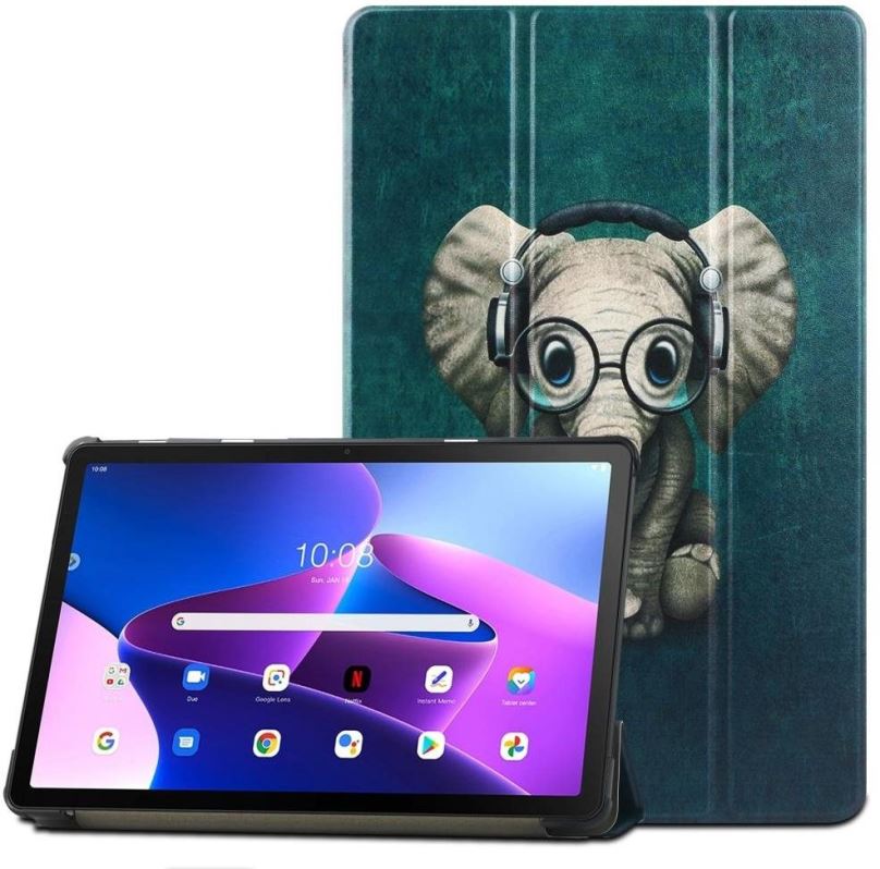 Pouzdro na tablet Tech-Protect SmartCase pouzdro na Lenovo Tab M10 Plus 10.6'' 3rd Gen, elephant