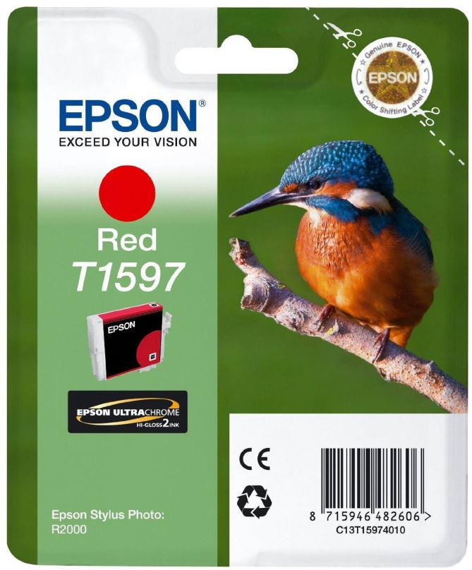 Cartridge Epson T1597 červená