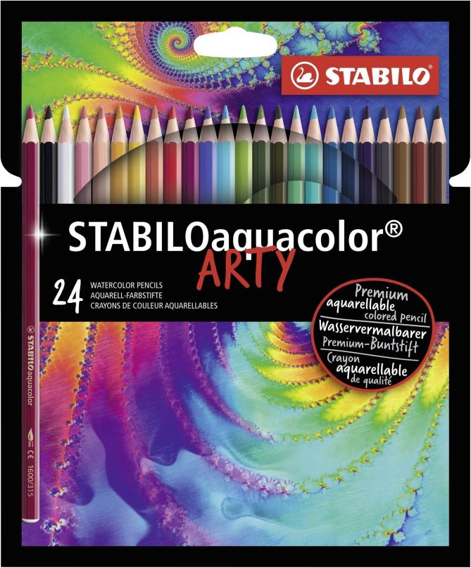 Pastelky STABILOaquacolor kartonové pouzdro ARTY 24 barev