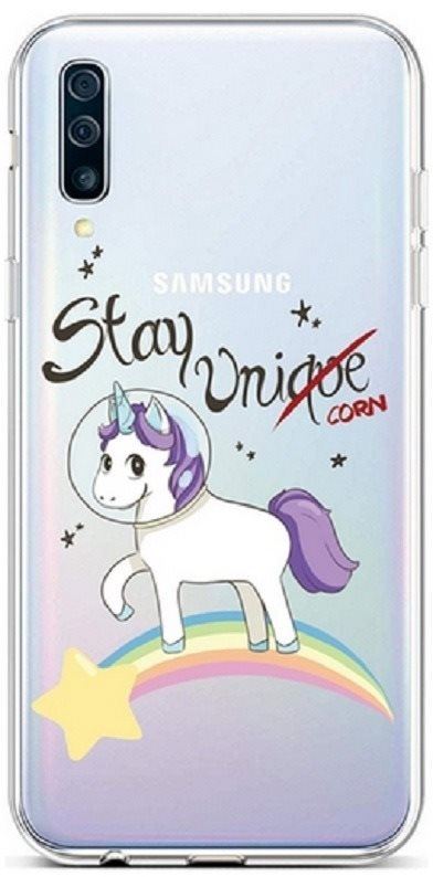 Kryt na mobil TopQ Samsung A50 silikon Stay Unicorn 41792