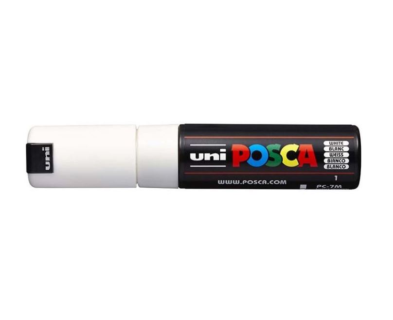 POSCA akrylový popisovač PC-7M Barva: Bílá