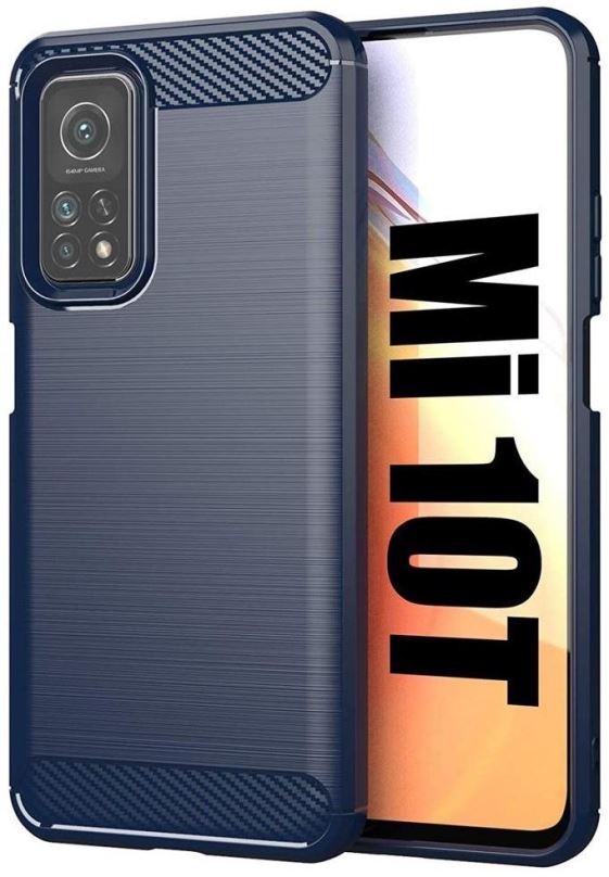 Kryt na mobil Carbon Case Flexible silikonový kryt na Xiaomi Mi 10T Lite, modrý