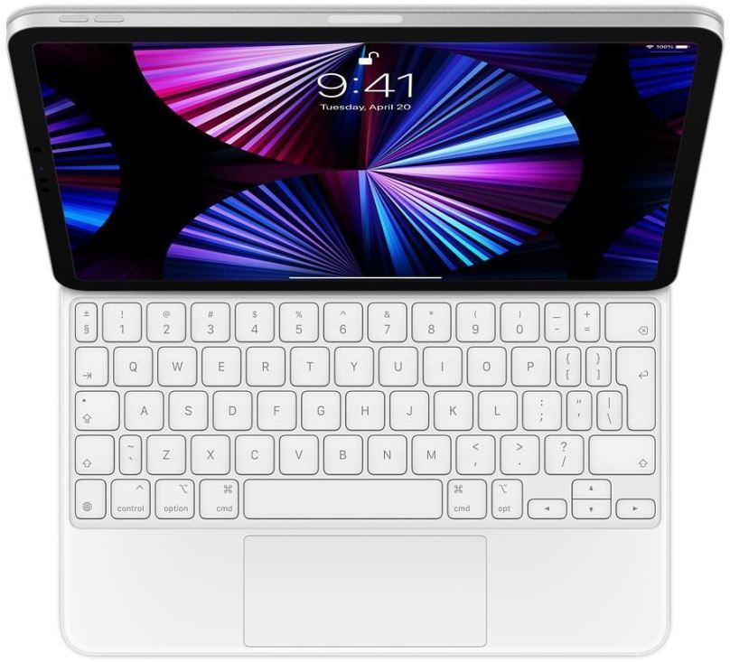 Pouzdro na tablet s klávesnicí Apple Magic Keyboard iPad Pro 11" 2020 (4th Gen) and iPad Air (5th Gen), bílá - EN Int.