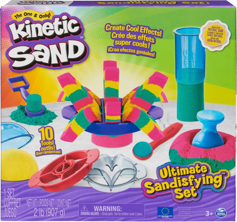 Kinetický písek Kinetic Sand Ultimátní sada písku s nástroji