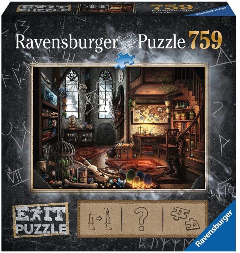 Puzzle Ravensburger 199549 Exit Puzzle: Dračí laboratoř