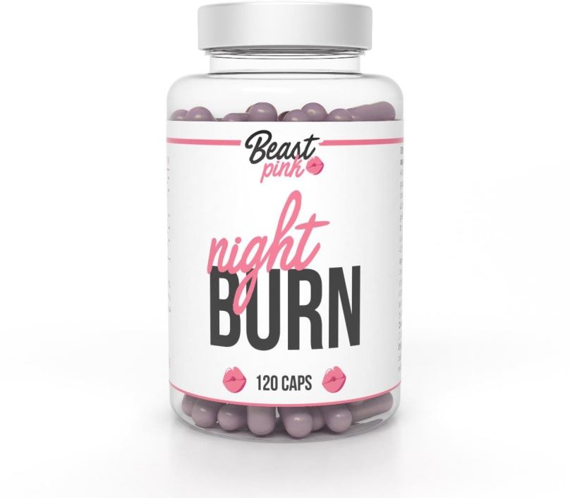 Spalovač tuků BeastPink Night Burn, 120 kapslí