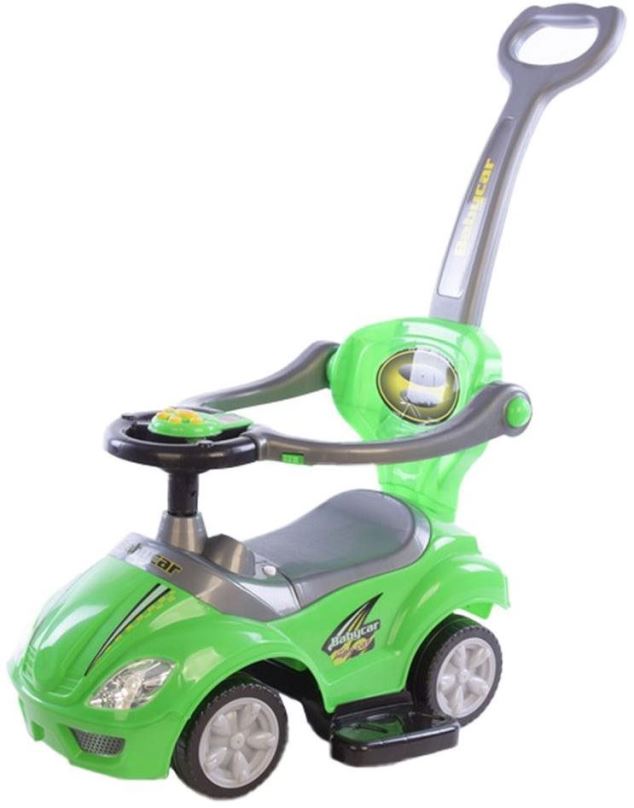Odrážedlo Dětské odrážedlo s vodící tyčí 3v1 Mega Car zelené