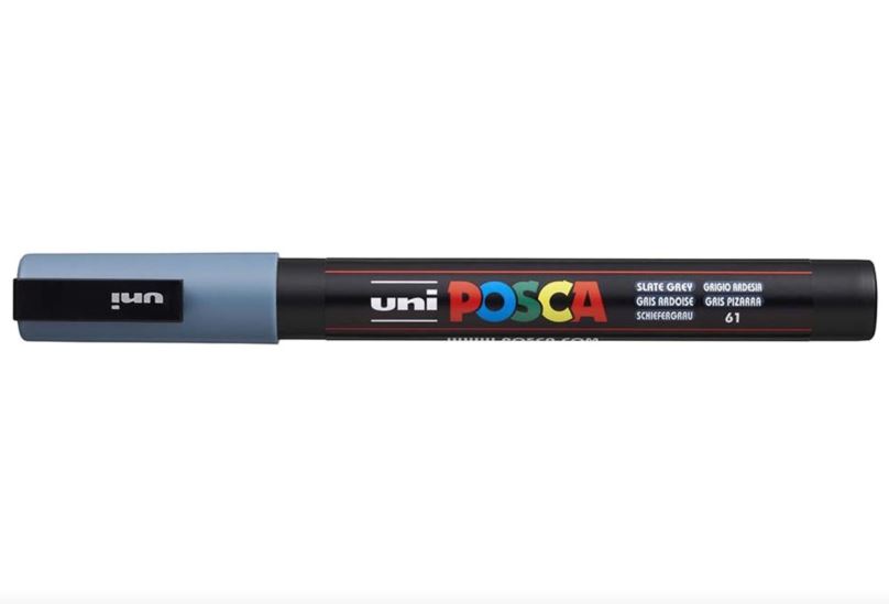 POSCA akrylový popisovač PC-3M, 0,9-1,3 mm Barva: Břidlicově šedá
