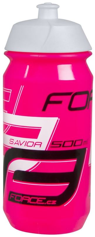 Láhev na pití Force SAVIOR 0,5 l, růžovo-bílo-černá