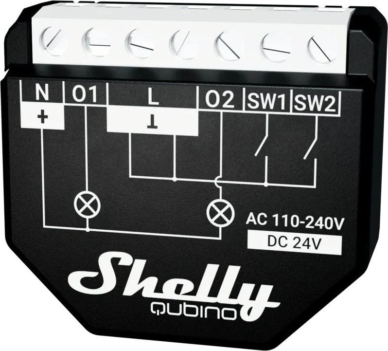 WiFi spínač Shelly Wave 2PM, spínací modul, Z-Wave