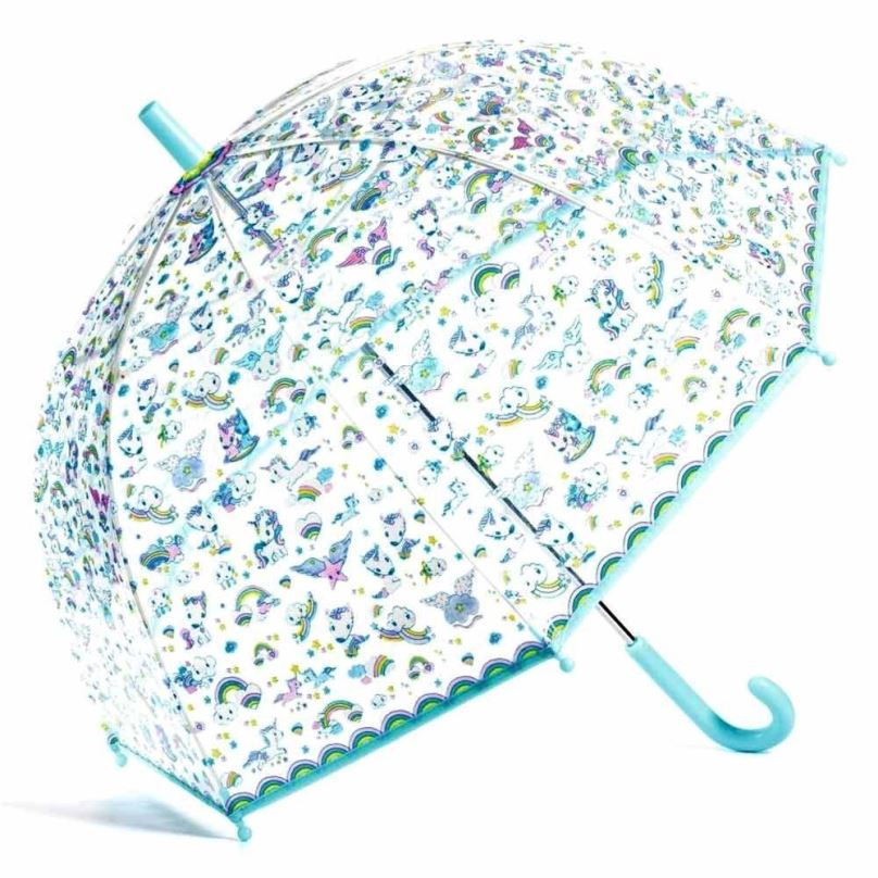Dětský deštník Djeco Krásný designový deštník - Jednorožci