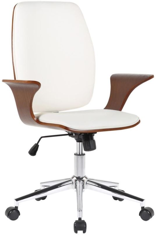 Kancelářská židle BHM GERMANY Burbank, ořech / bílá
