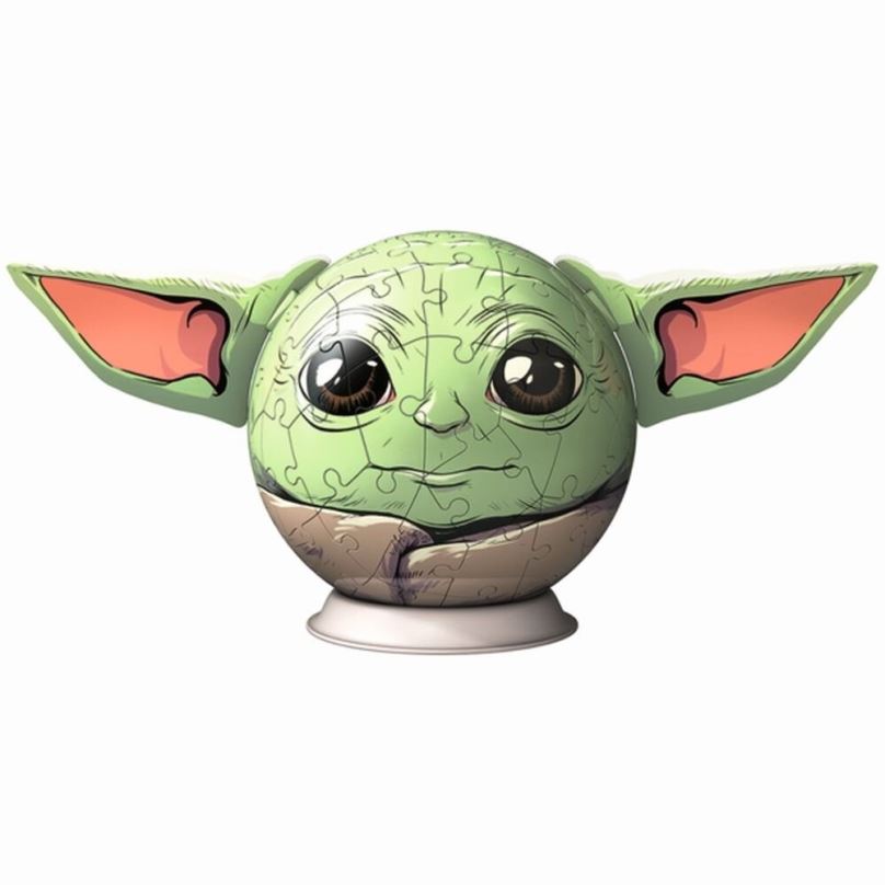 3D puzzle Puzzle-Ball Star Wars: Baby Yoda s ušima 72 dílků