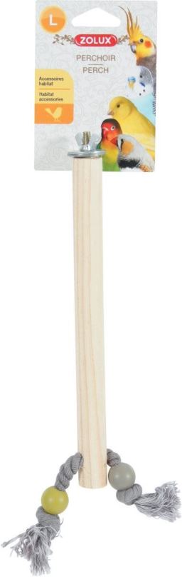 Bidýlko pro ptáky Zolux Bidlo pro ptáky dřevěné s lanem L 23,5 cm
