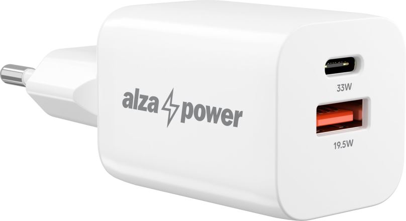 Nabíječka do sítě AlzaPower A133 Fast Charge 33W bílá